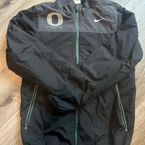 NIKE Oregon Ducks black jacket (marching band issued)Adult XS